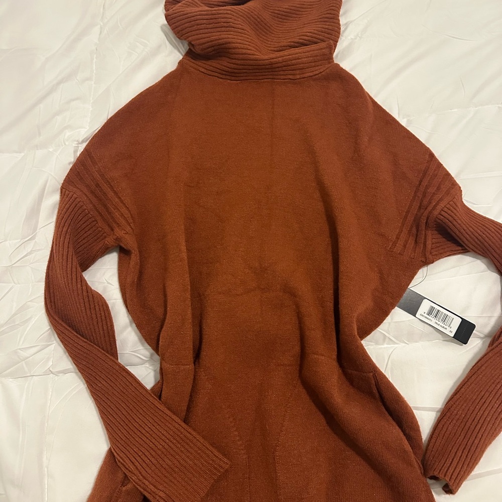 Cyrus Warm Cinnamon Turtleneck Sweater